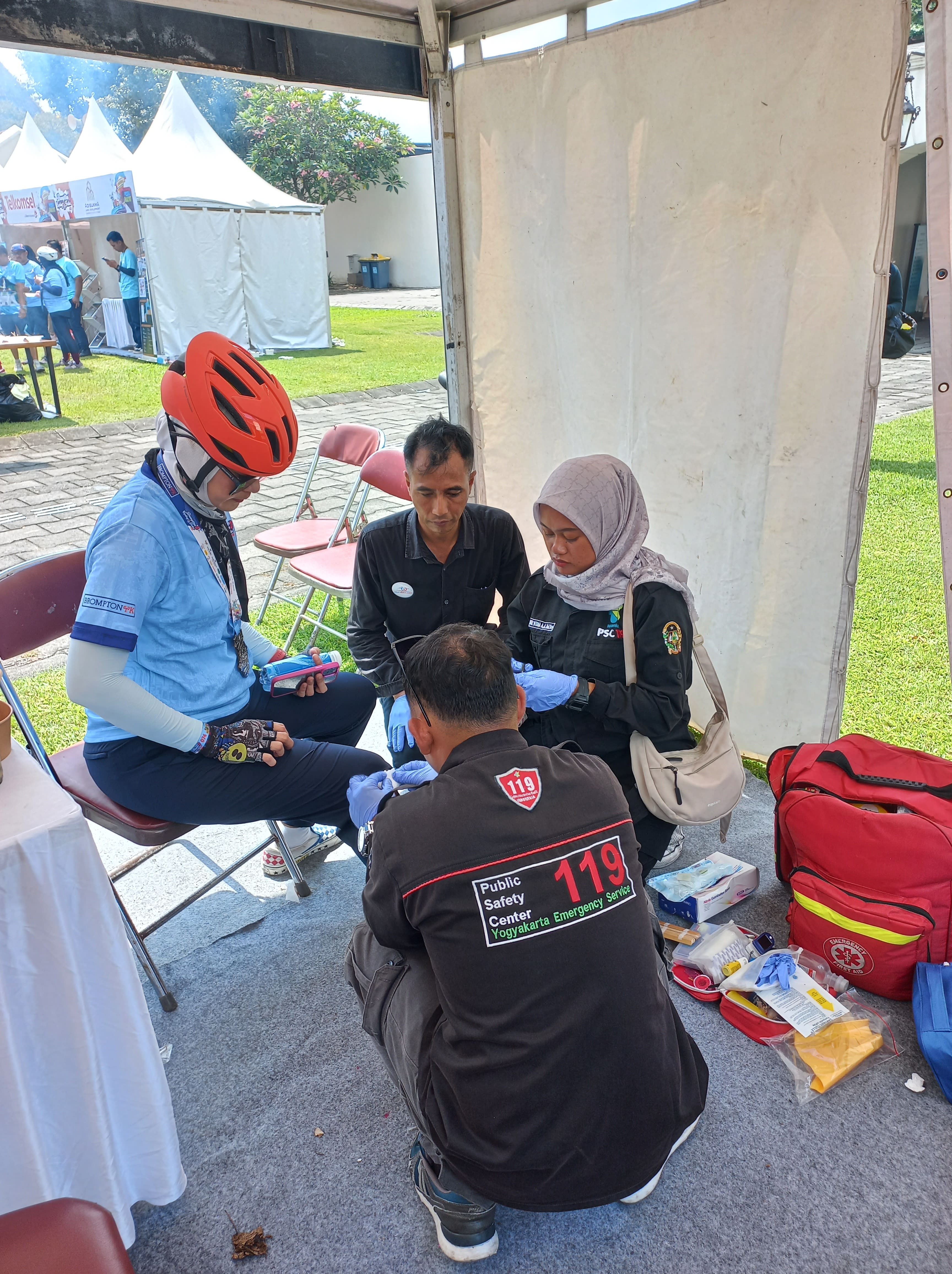 JME Turut Serta Sebagai Tim Medis di Fisioterapis Event Brompton Cycling Festive