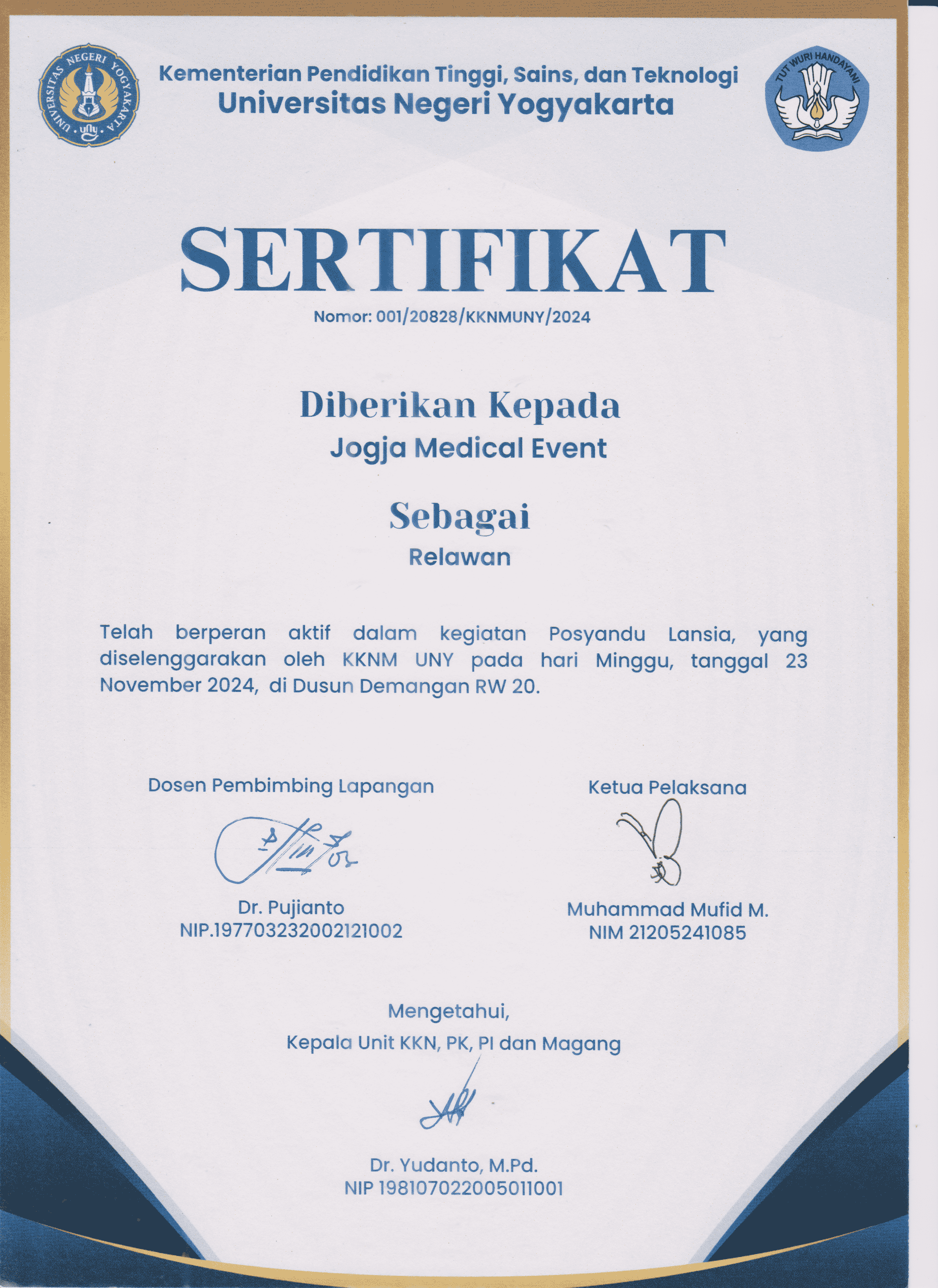 Relawan Dalam Kegiatan Posyandu Lansia